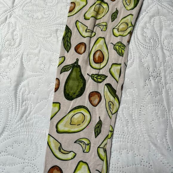 Little Sleepies Blush Pink Advocado PJ Set Size 7/8 - Picture 3 of 12